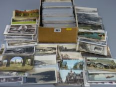 Postcards - a large quantity (shoebox full) of postcards, many plastic sleeved, subjects including