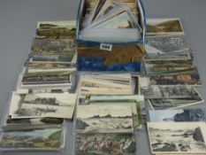 Postcards - a large quantity (shoebox full) of postcards, many plastic sleeved, subjects including