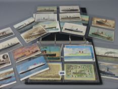 Postcards - an album of ship and maritime related postcards