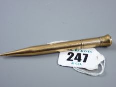 A nine carat gold Samson Mordan pencil, 14.6 grms total