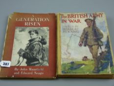 'A Generation Risen' by John Masefield and Edward Seago with dustcover, published by Collins, 1942