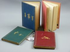 A A Milne four volumes 'The House at Pooh Corner' first published 1928, 'Now We Are Six' first