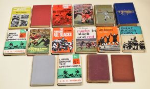 PARCEL OF SIXTEEN MIXED RUGBY UNION RELATED HARDBACK BOOKS