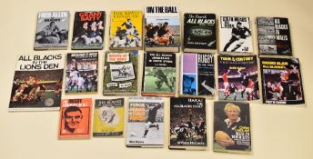 APPROXIMATELY 18 BOOKS RELATING TO NEW ZELAND RUGBY UNION