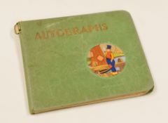 VINTAGE AUTOGRAPH BOOK containing Cardiff City Autographs from season 1947