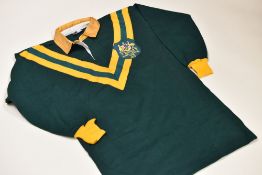 1973 AUSTRALIA 'KANGAROOS' RUGBY LEAGUE TOUR JERSEY, No.12 MATCH-WORN BY BOB McCARTHY MBE, with