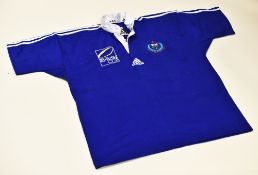 SAMOA RFU INTERNATIONAL SHORT-SLEEVED JERSEY WORN BY ISAAC 'ZAK' FE'AUNATI bearing No.22, by Adidas.