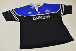 BATH RFC JERSEY MATCH-WORN BY JONATHAN HUMPHREYS, bearing No.2, by Adidas and including Welsh Flag