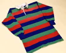 VINTAGE MILLFIELD SCHOOL RUGBY UNION JERSEY PRESENTED BY FORMER-PUPIL SIR GARETH EDWARDS OBE, non-