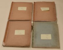 FOUR SCRAP BOOKS RELATING TO INTERNATIONAL RUGBY UNION, LATE 1960s / early 1970s