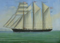 A pair of early 19th Century watercolours - Porthmadog ships at sail, presumably in the