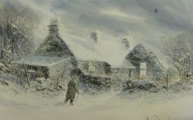 KEITH ANDREW a set of four watercolours - Rose Cottage in the four seasons, each signed and dated