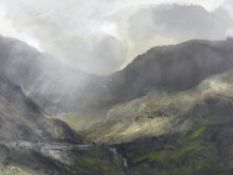 WILLIAM SELWYN watercolour - Nant Ffrancon, signed and entitled verso 'Shadows, Nant Ffrancon', 51 x