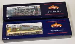 TWO BACHMANN 00 GAUGE LOCOMOTIVES; 1. Rebuilt Scot 46141 'The North Staffordshire Regiment' BR Green