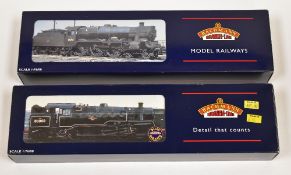TWO BACHMANN 00 GAUGE LOCOMOTIVES; 1. Standard Class 4MT Tank 80002 BR Lined Black L/Crest (32-