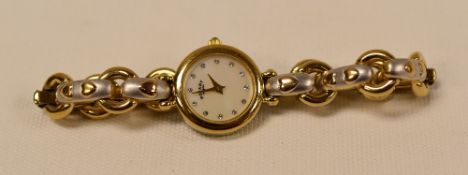 LADIES ROTARY TWO COL BRACELET WATCH
