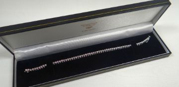 DIAMOND TENNIS BRACELET composed of sixty-six white diamonds in 18ct white gold (750) 11.36gms