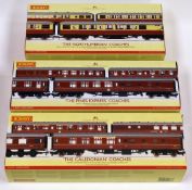 A SELECTION OF 9 HORNBY 00 GAUGE BR PASSENGER COACHES 'The Pines Express', 'The Northumbrian' and '