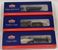 THREE BACHMANN 00 GAUGE LOCOMOTIVES; 1. BR Black Late Crest Standard Class 4MT 2-6-0 76114 2.