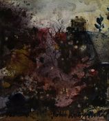 JOHN KNAPP FISHER watercolour - trees and house, entitled verso ‘Artist’s Cottage’ signed and