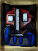 JEAN-PAUL RIEUX three - dimensional mixed media construction behind perspex - cubic gargoyle-like