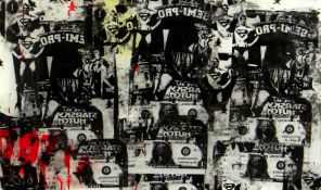 NEALE HOWELLS print on perspex - entitled ‘Starsky & Hutch / Semi - Pro’, signed verso, 60 x 100cms