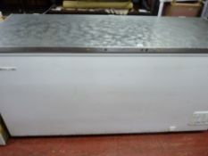 *A GRAM COMMERCIAL DEEP FREEZE CHEST CABINET with stainless steel lid E/T