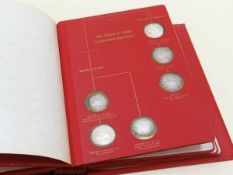 A JOHN PINCHES 'KINGS & QUEENS OF ENGLAND' STERLING SILVER PROOF SET comprising thirty-nine