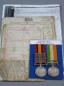 MEDALS - A SIX BAR QSA AND A TWO BAR KSA awarded to 73538 Driver J. J. Kearns, Royal Horse