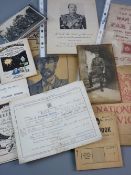 A QUANTITY OF WAR RELATED EPHEMERA, photographs and booklets including 'Anglesey Old Boys