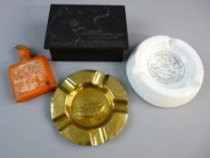 FOUR GERMAN PRE AND WARTIME MANUFACTURED ITEMS to include a cast iron lidded box commemorating the