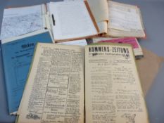 KAPITAN HANS BEISSMAN PAPERWORK COLLECTION, documents include Red Cross letter and final draft