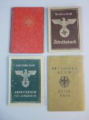FOUR GERMAN ID AND PASSBOOKS