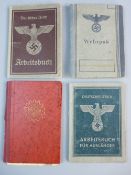 FOUR GERMAN ID AND PASSBOOKS