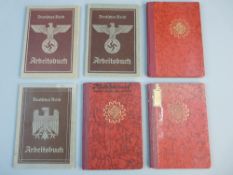 SIX GERMAN ID AND PASSBOOKS