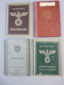 FOUR GERMAN ID AND PASSBOOKS