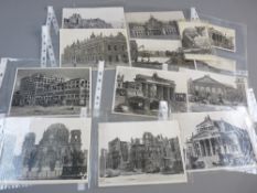 PHOTOGRAPHIC BEFORE AND AFTER VIEWS, ten sets of city views with the resulting images after allied