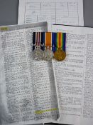 MEDALS - ROYAL WARWICKSHIRE REGIMENT GB MILITARY MEDAL GROUP OF THREE awarded to 306310 Pte. J.