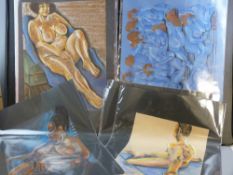 CARL F HODGSON a portfolio of approximately thirty original mixed media works