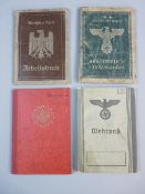 FOUR GERMAN ID AND PASSBOOKS