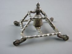 A CONTINENTAL SILVER NOVELTY BABY WALKER, believed Dutch, 1 troy oz