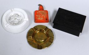 FOUR GERMAN PRE AND WARTIME MANUFACTURED ITEMS to include a cast iron lidded box commemorating the