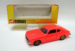 A BOXED CORGI WHIZZWHEELS 311 3 LITRE V.6 FORD CAPRI in the rare neon pink