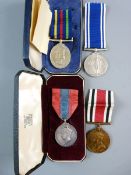 FOUR CIVIL SERVICE MEDALS to various recipients, Faithful Service to David McLaren, a Civil