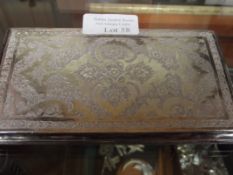 White metal cigarette case