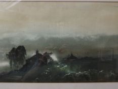 Framed watercolour, moorland scene, signed Jack Ha