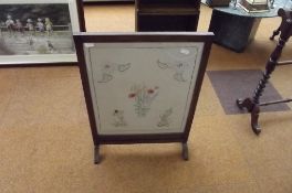 Oak fire screen
