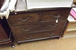 Solid oak two over set of drawers