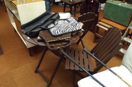 Patio/garden table and two chairs