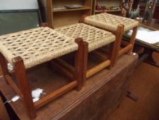 Three footstools
